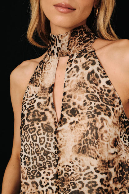 Colette Halter Top: Leopard Print