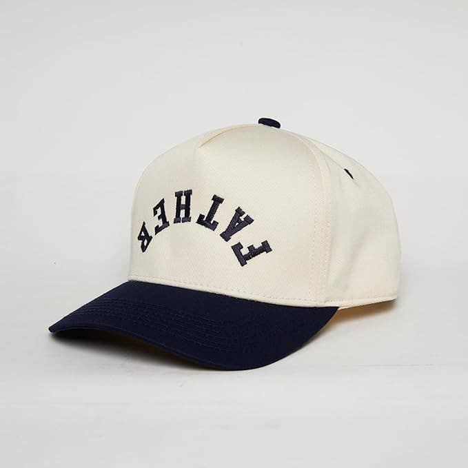 Two Tone Cap - Father (Upside Down) - Navy/Beige