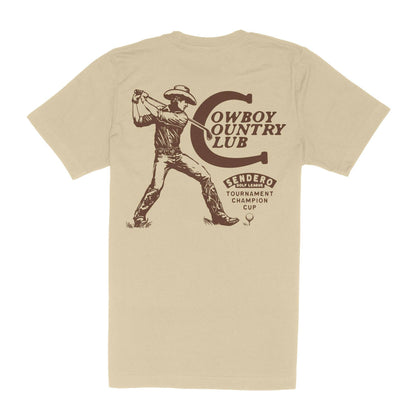 Cowboy Country Club T-Shirt: Cream