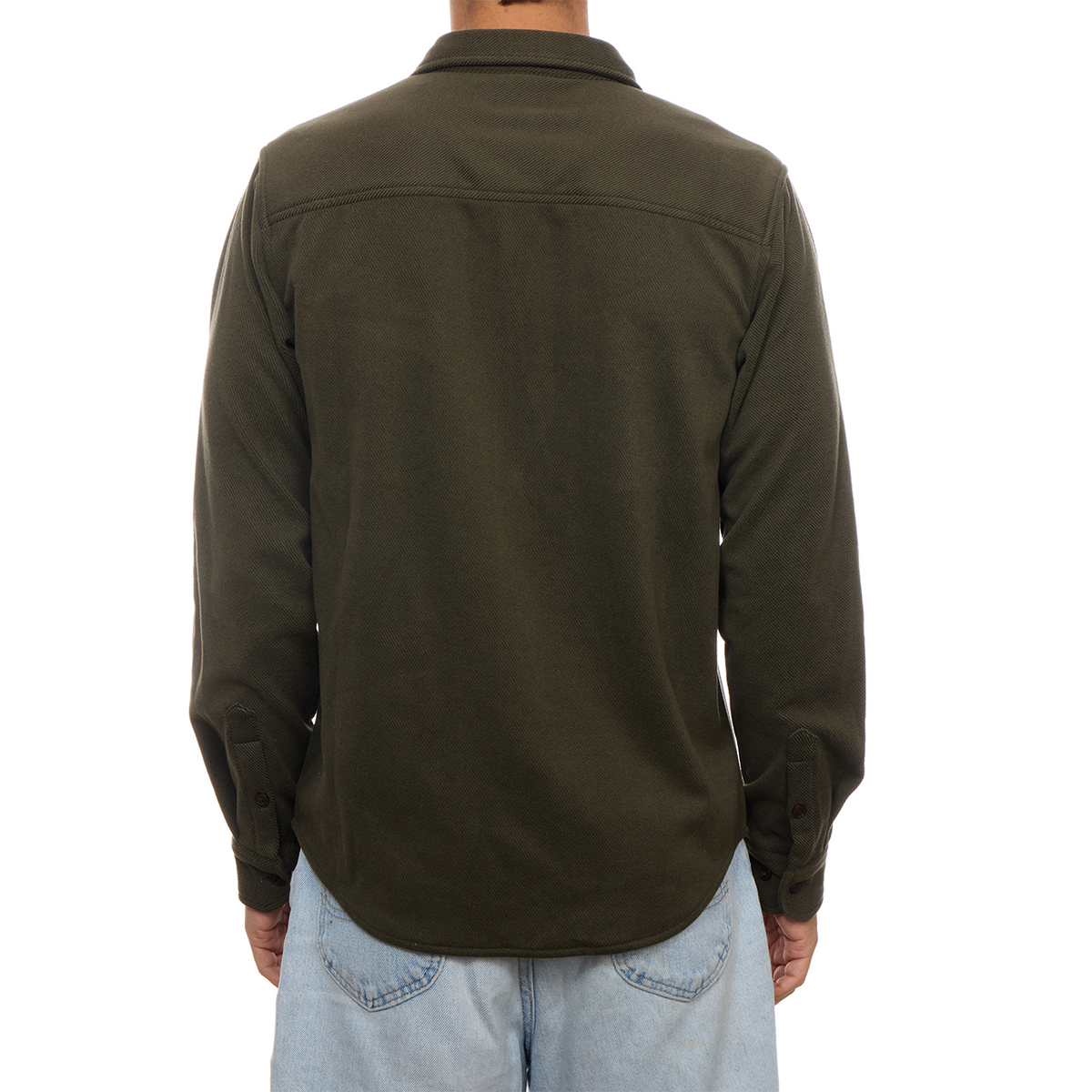 Graham Two-Pocket Long-Sleeve Button-Down Shirt: Olive