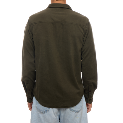 Graham Two-Pocket Long-Sleeve Button-Down Shirt: Olive