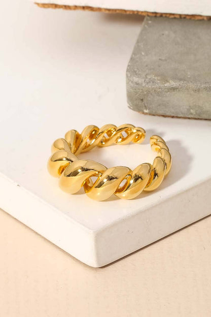 Smooth Twisted Adjustable Ring