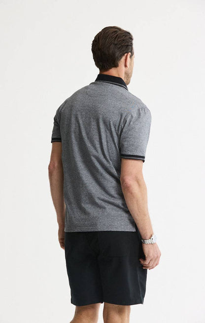 Luxe Brushed Knit Polo: GREEN / L