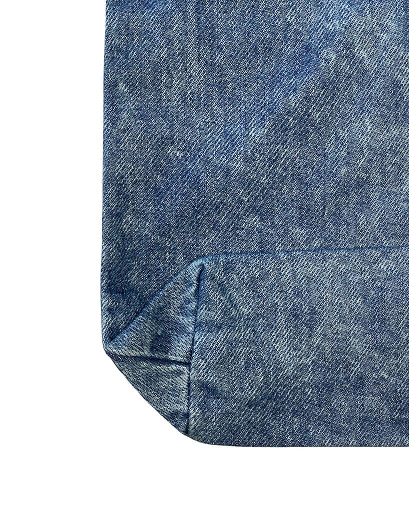 TBF Heavy Cotton Denim Convention Tote Bag - TF270: Washed Denim