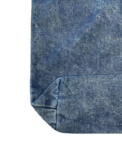 TBF Heavy Cotton Denim Convention Tote Bag - TF270: Washed Denim