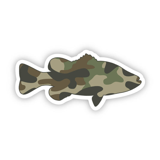 Camo Fish Sticker