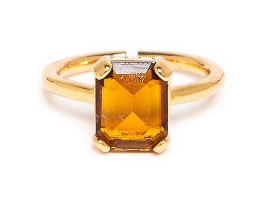 Adjustable Bridget Ring: Gold / Topaz