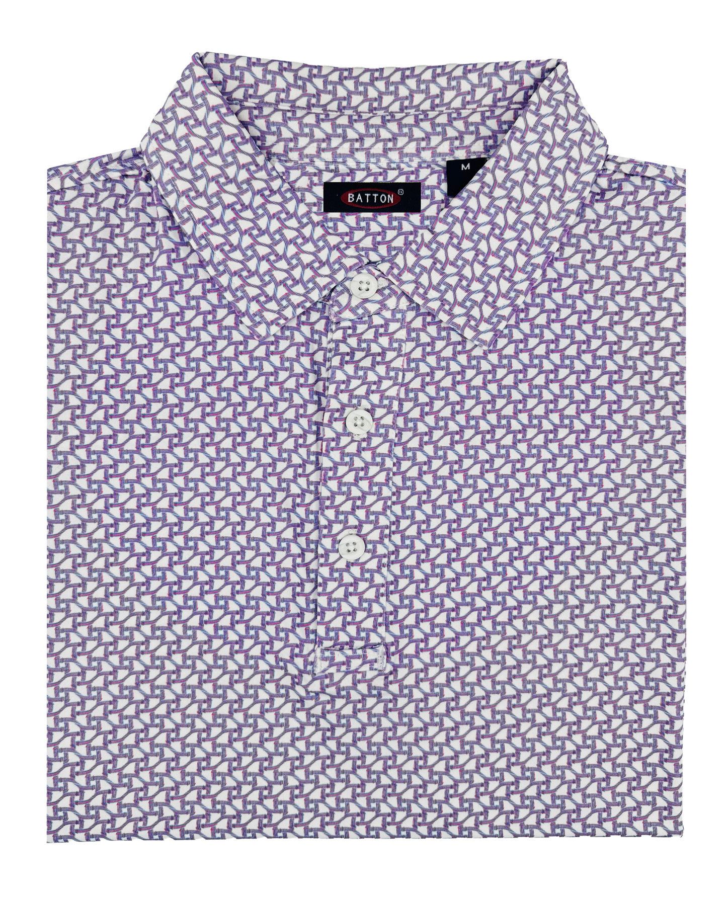 Garner Printed Performance Polo: Men’s Regular Fit Short Sleeve Polo