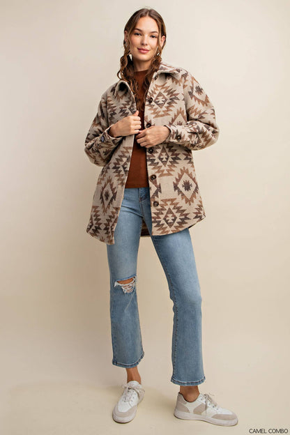 AZTEX BOHO TRIBAL VINTAGE SHACKET