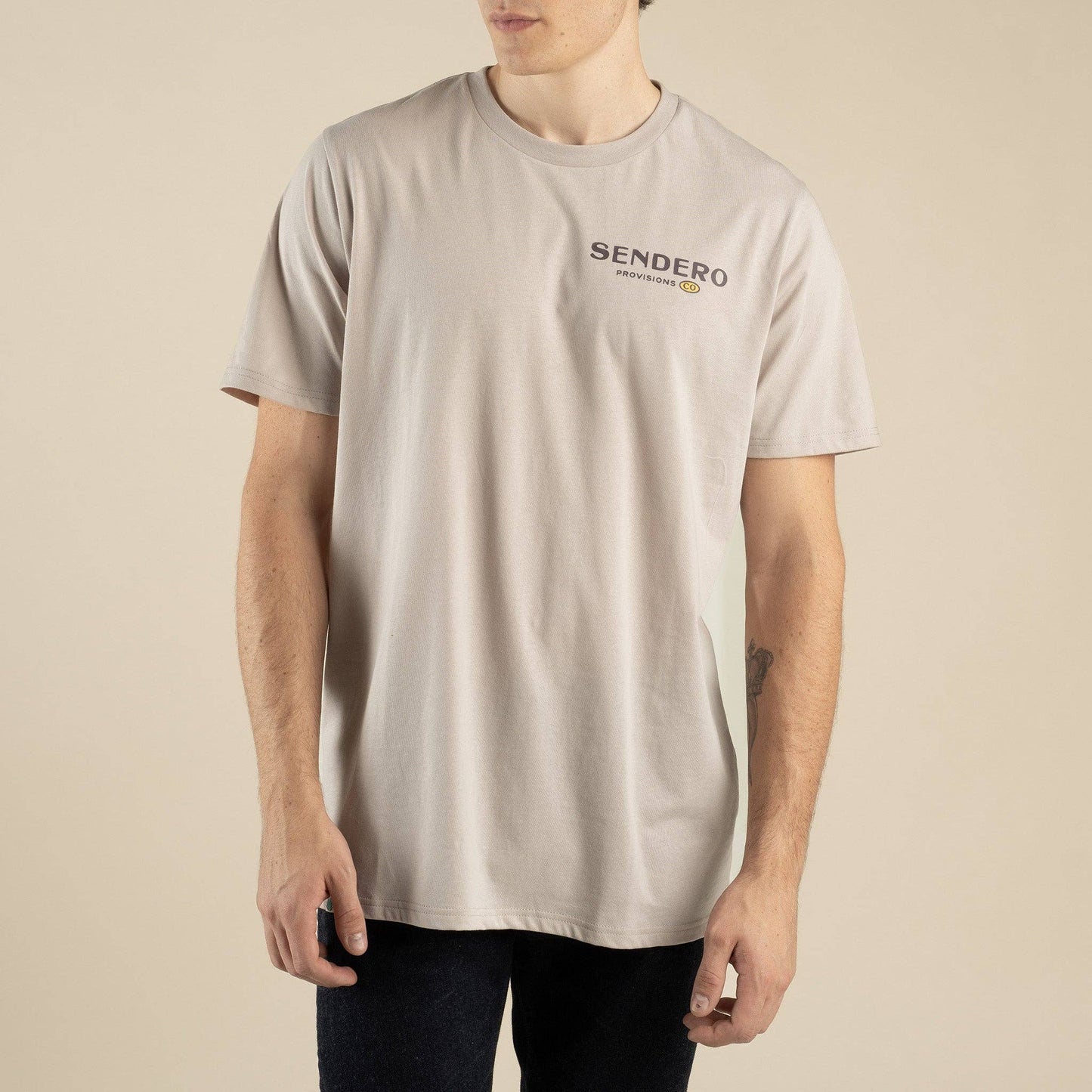 Cowboy Drawin' T-Shirt: Sand