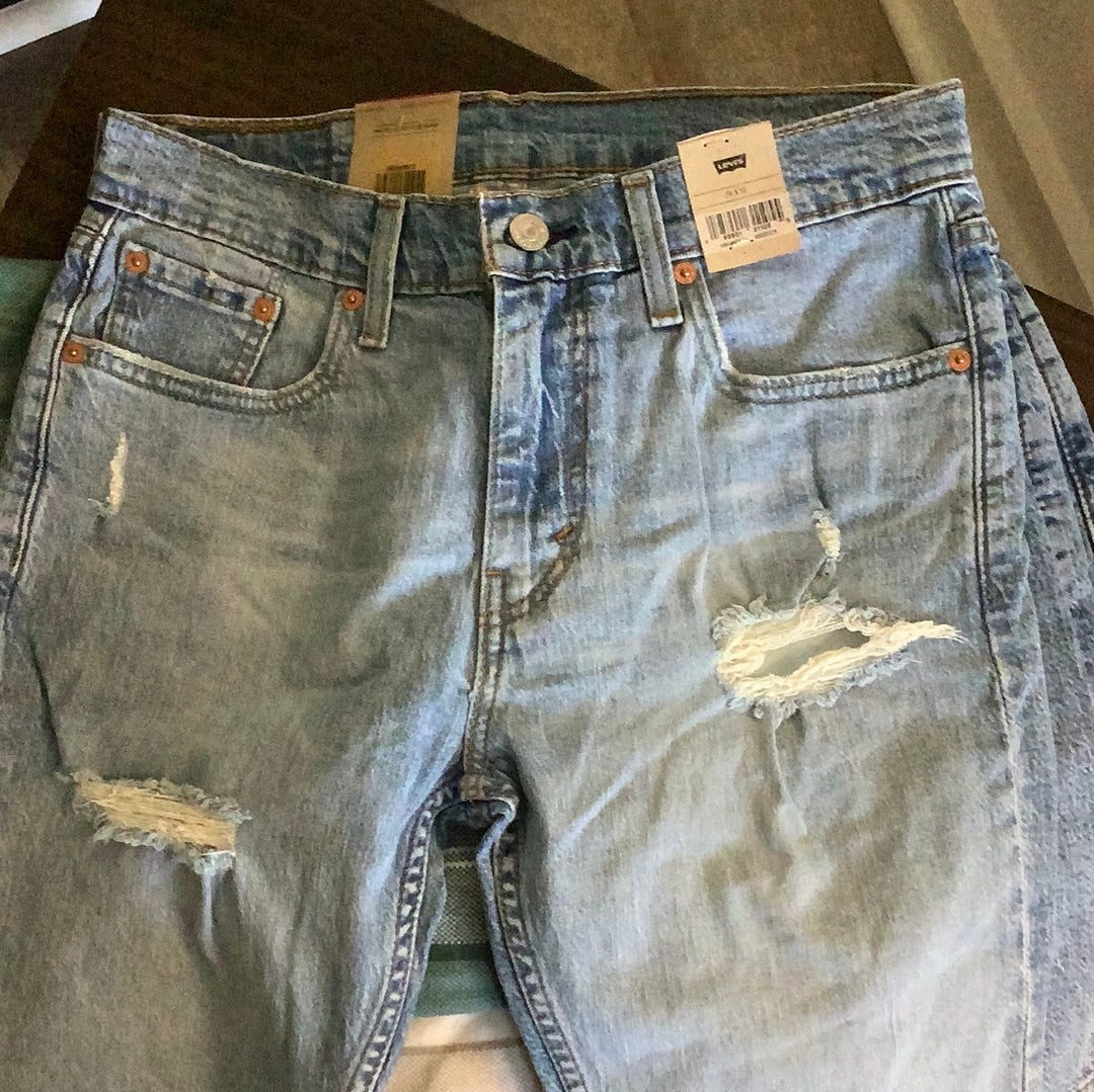 Levi 405 Distressed Shorts
