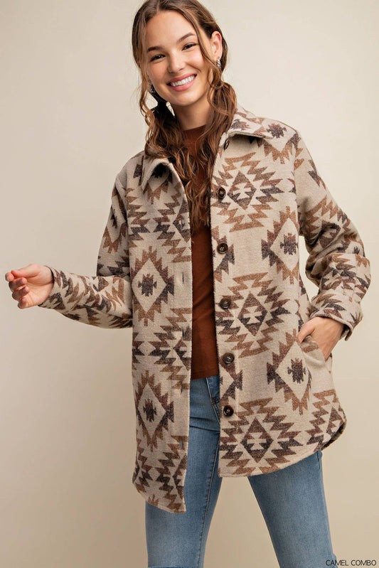 AZTEX BOHO TRIBAL VINTAGE SHACKET