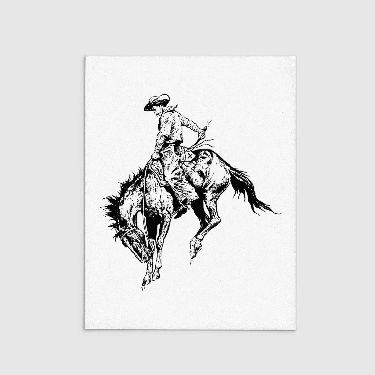 Cowboy No. 1 - (8 x 10) Letterpress Print