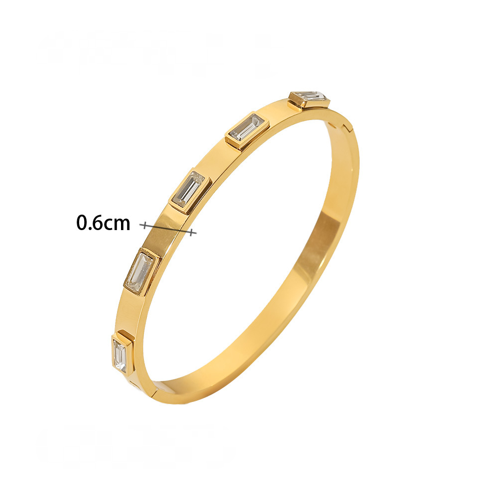 Multi Style Vintage Gold Plated Stainless Steel Open Bangles