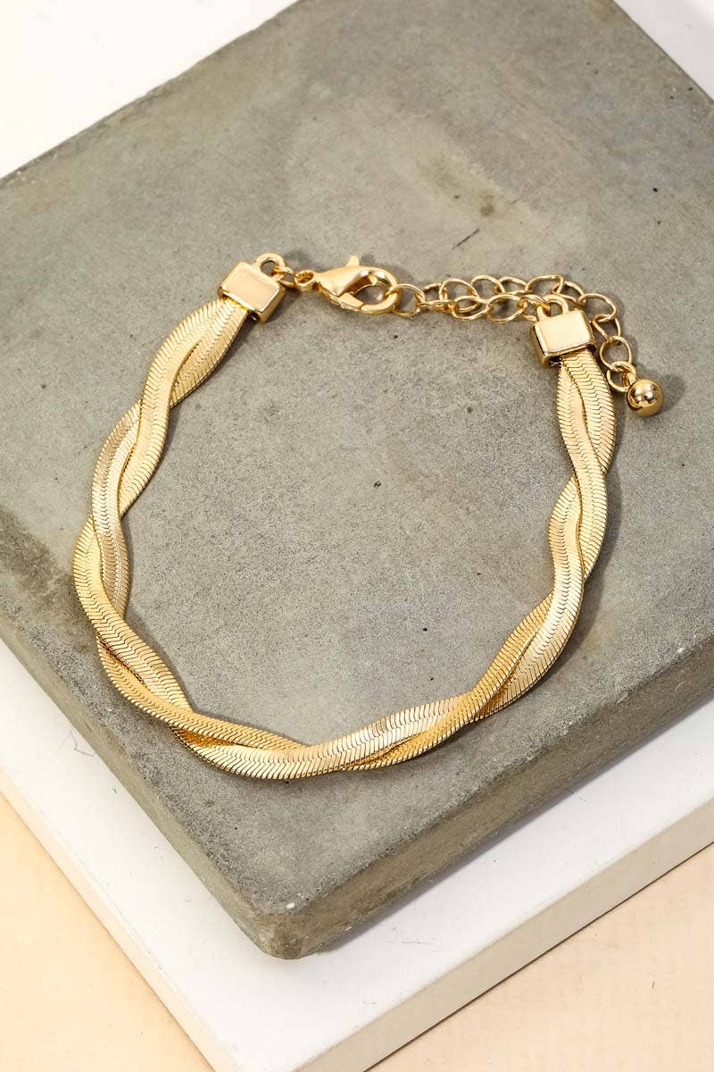 Snake Chain Clasp Bracelet
