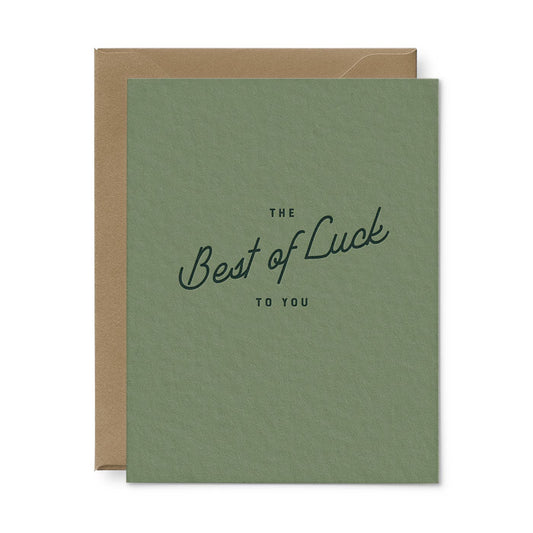 Best Of Luck Greeting Card: Single