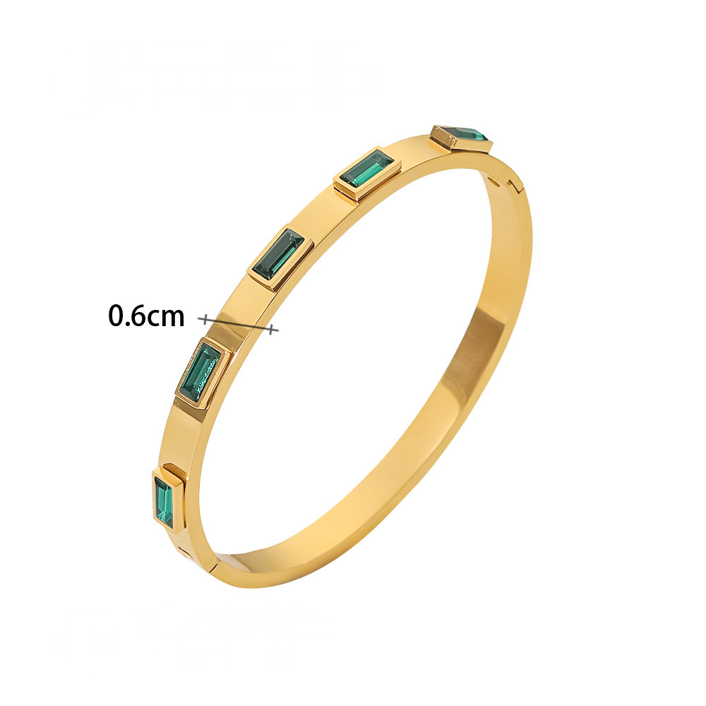 Multi Style Vintage Gold Plated Stainless Steel Open Bangles